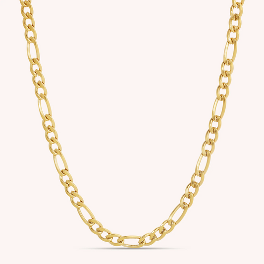 Stainless Steel Figaro Chain Necklace 3mm