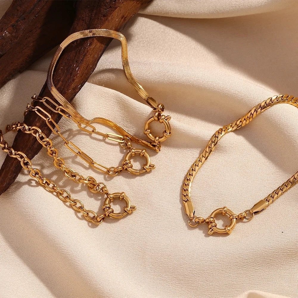 Spring Ring Rolo Chain Bracelet
